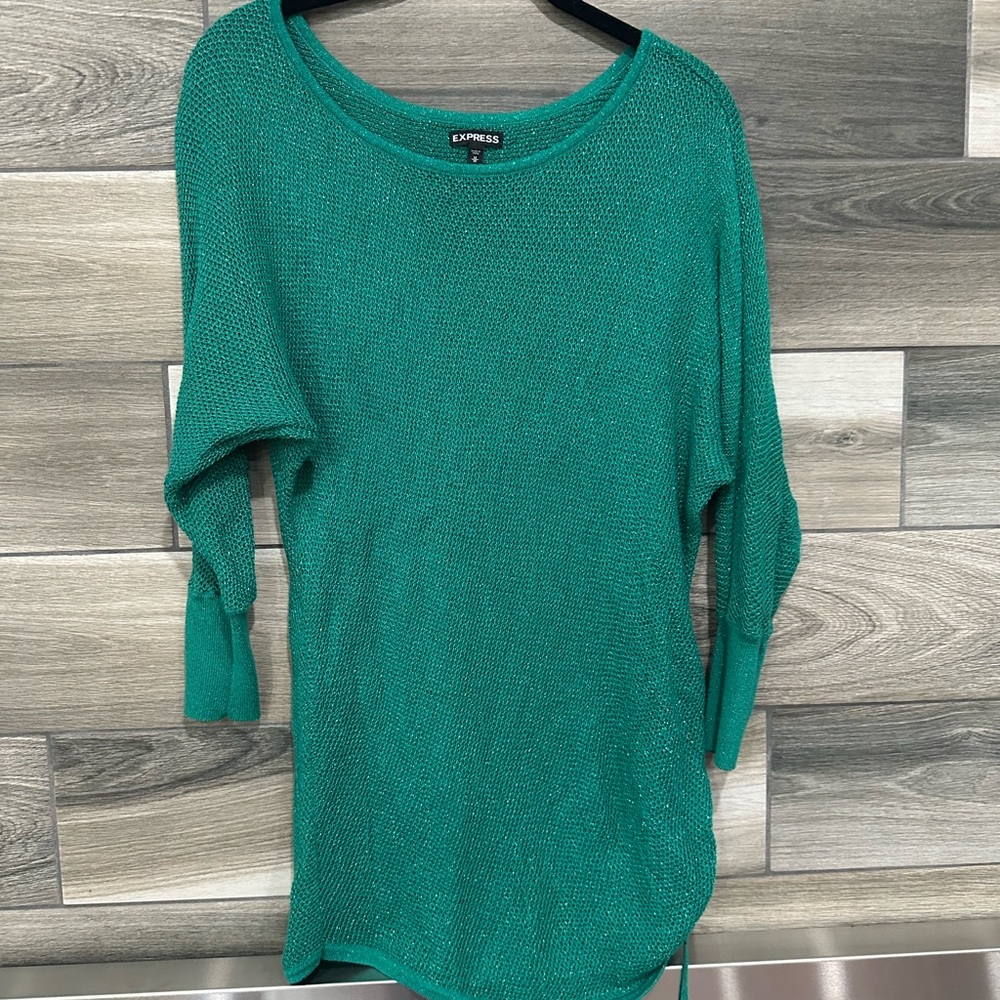 Express Teal Knit Top